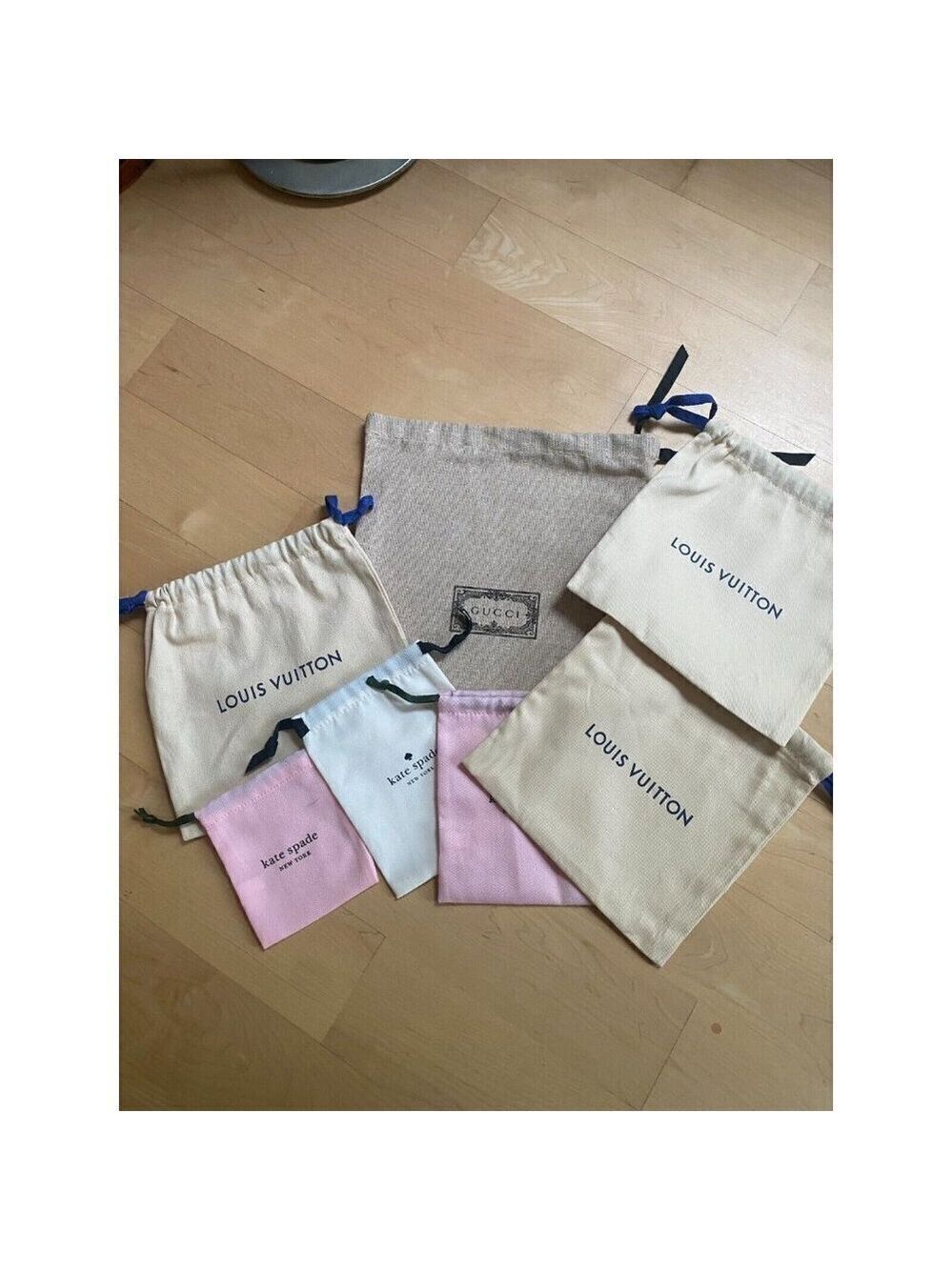 6 Designer dust bags louis vuitton gucci